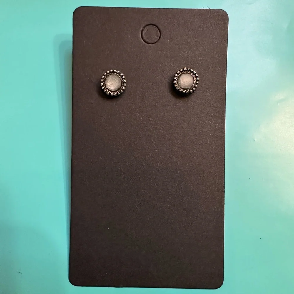 Vintage-Inspired Silver Stud Earrings